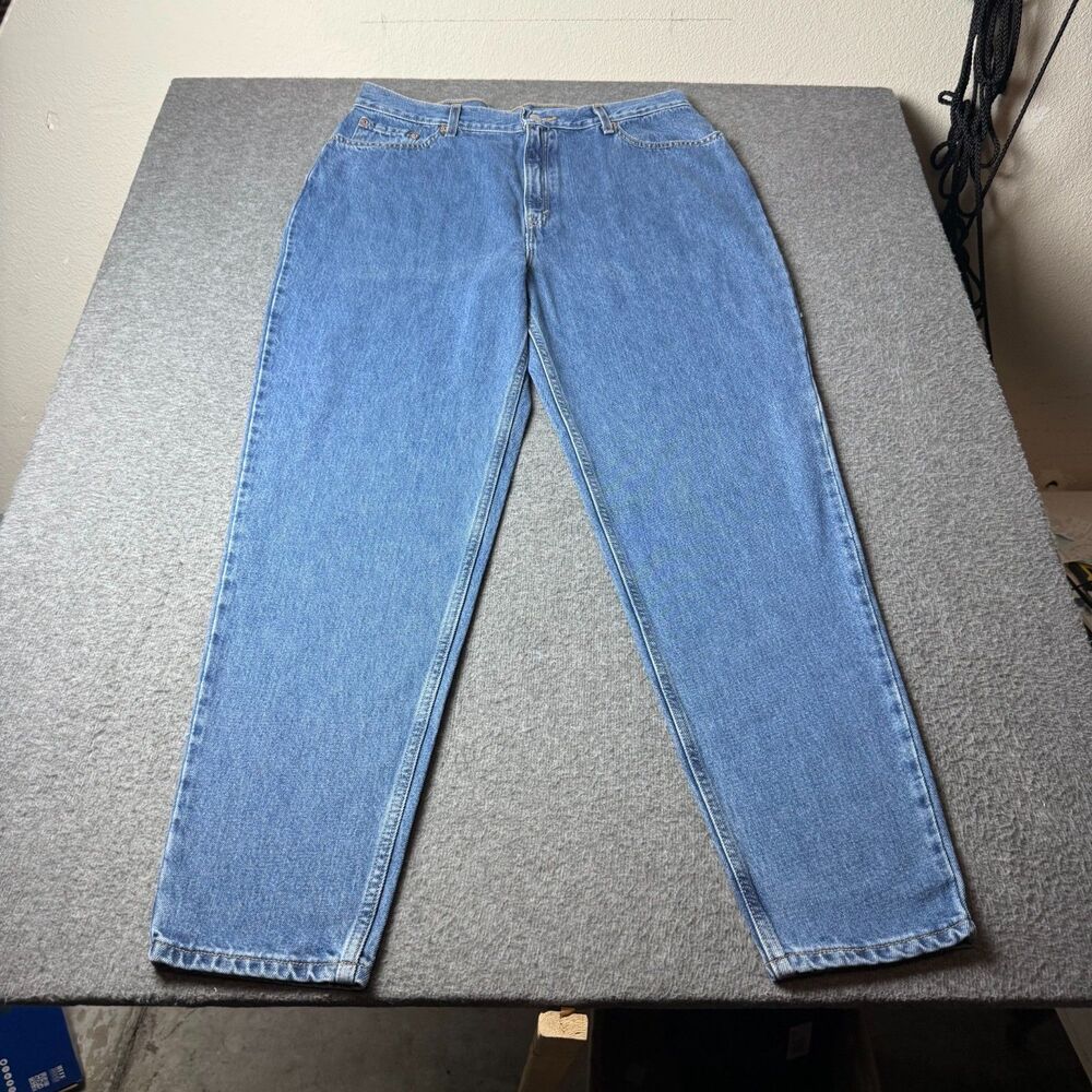 Levi's 550 Women's Relaxed Fit Tapered Leg Jeans Sz 36x30 22W 18M Blue Denim VTG